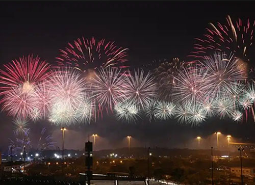 石门县焰火晚会